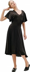 Vetements Black Buttoned Dress 186697